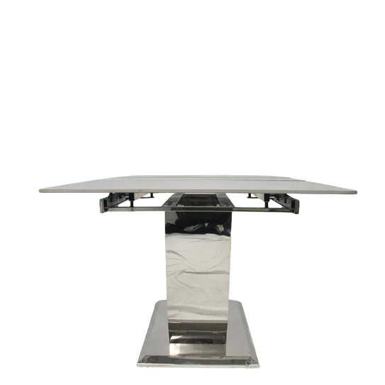 Arial 1.6-2.0m Extending Grey Ceramic Marble Dining Table - Image 12