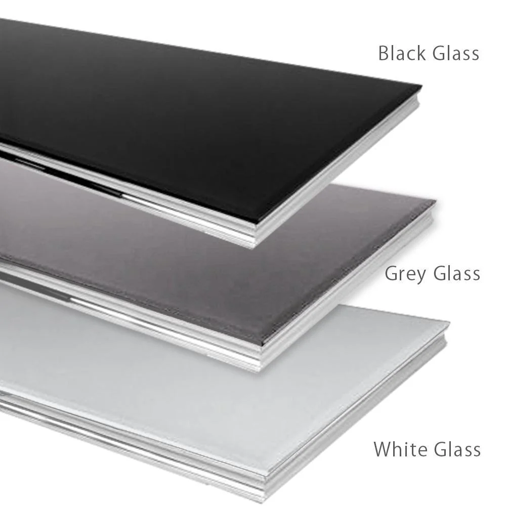 Arial 200CM Glass & Chrome Dining Table - 3 Colours - Image 4