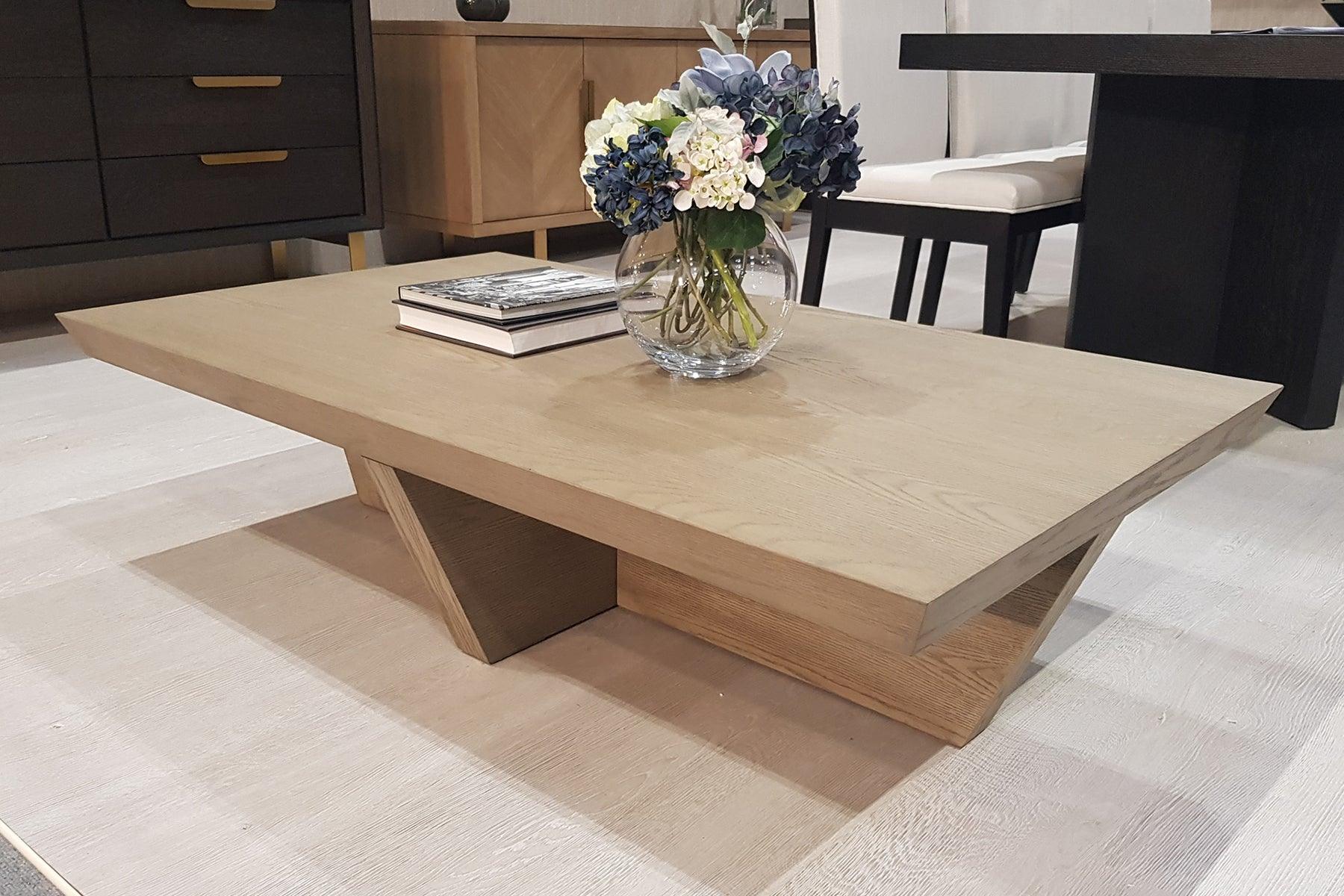 Berkeley Designs Cassis Coffee Table Grey/Taupe Coloured Oak Veneer - Image 3