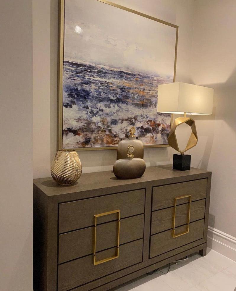 Berkeley Designs Lucca 6 Drawer Chest In Grey/Taupe Oak - Image 3