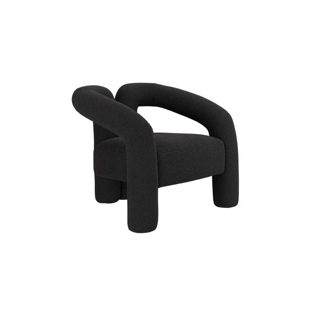 Manhattan Designs Freyja Black Boucle Chair - Image 3