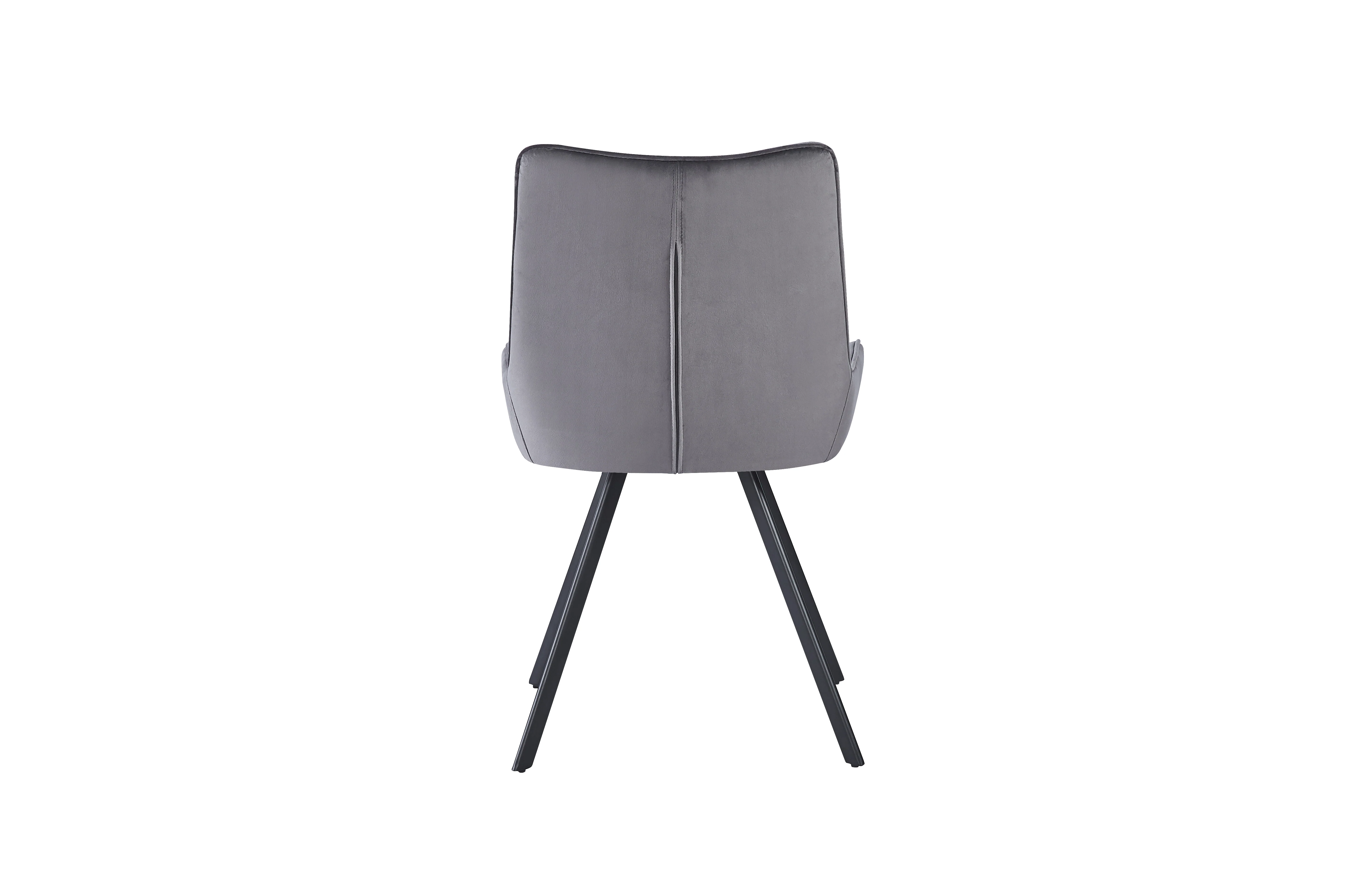 Nova 160-240cm Grey Matt Ceramic Marble Side Extending Dining Table With Velvet Dining Chairs - Image 6