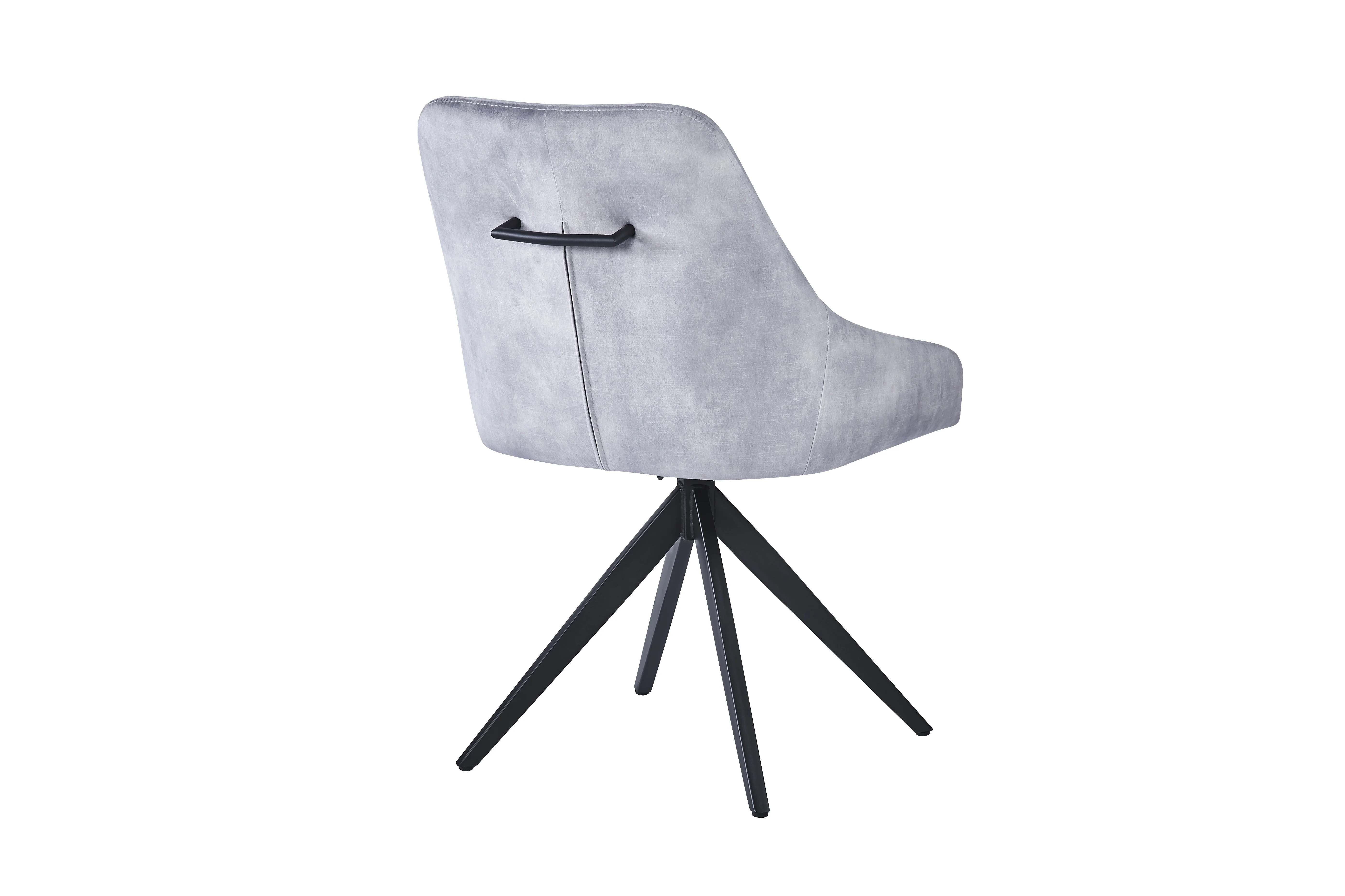 Nova 160-240cm White Ceramic Marble Side Extending Dining Table With Swivel Velvet Dining Chairs - Image 8