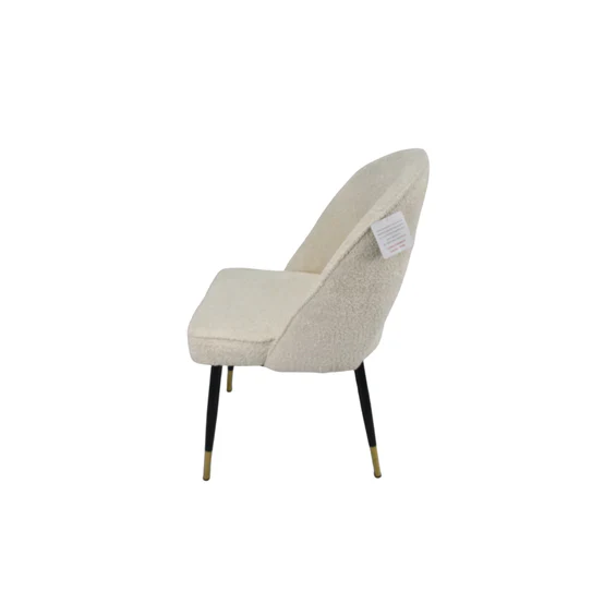 Roma 180cm White Ceramic Marble Dining Table + Cream Boucle Velvet Chairs - Image 12