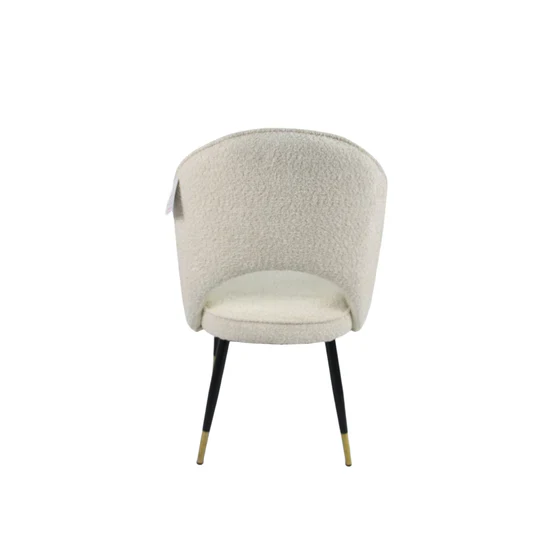 Roma 180cm White Ceramic Marble Dining Table + Cream Boucle Velvet Chairs - Image 13